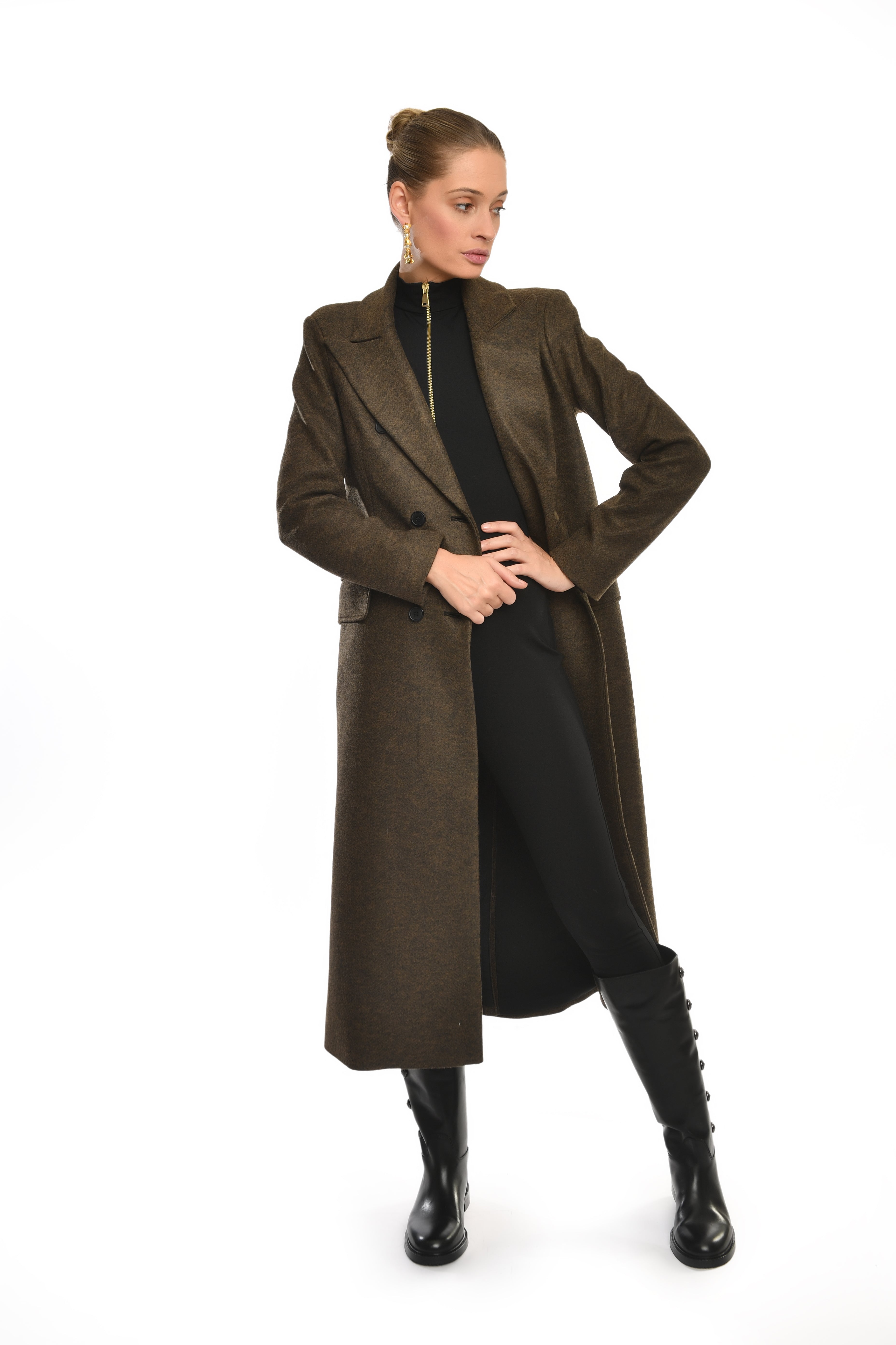 Brown Verse Textured Coat