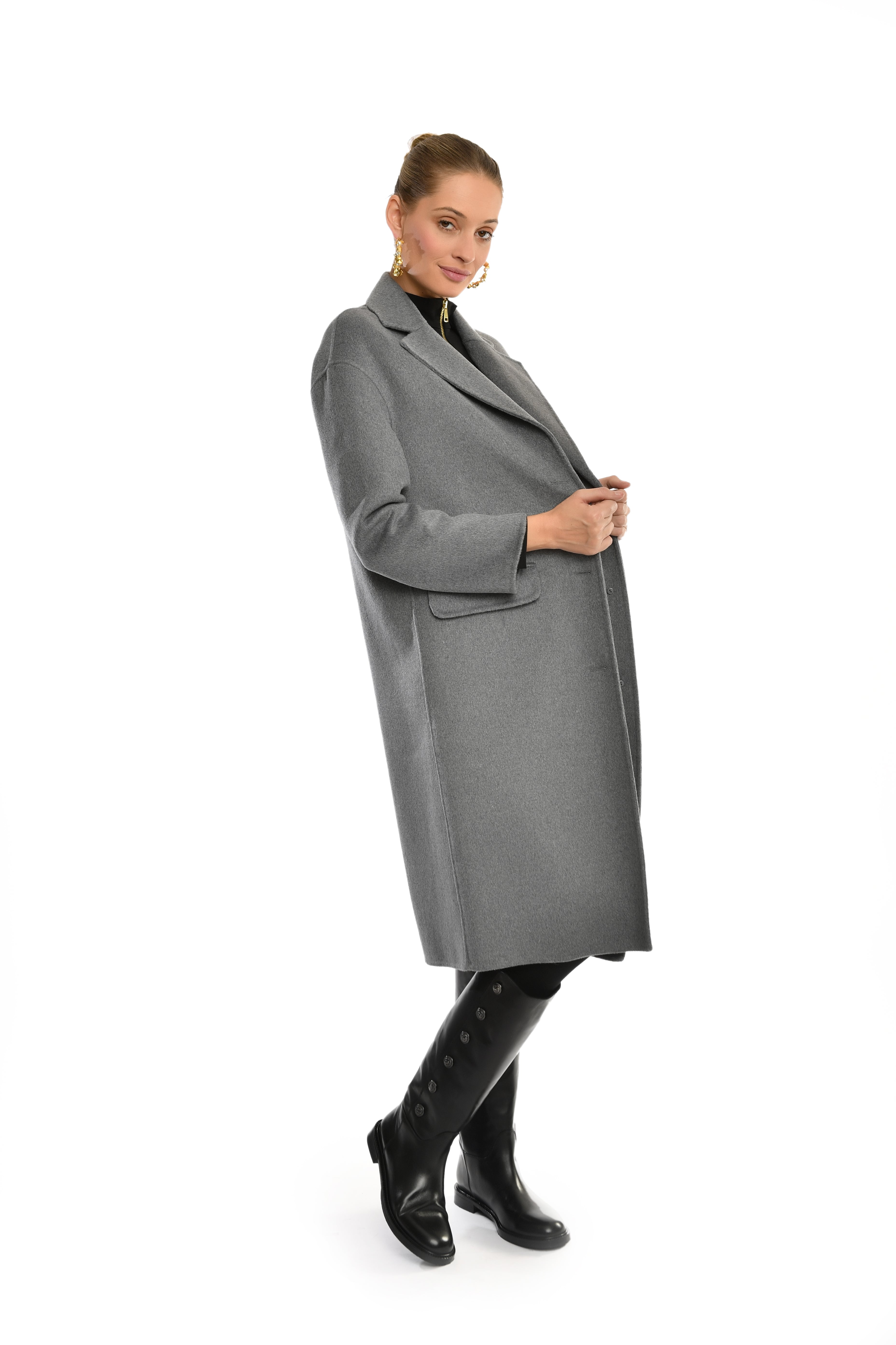 Structured Grey Coat