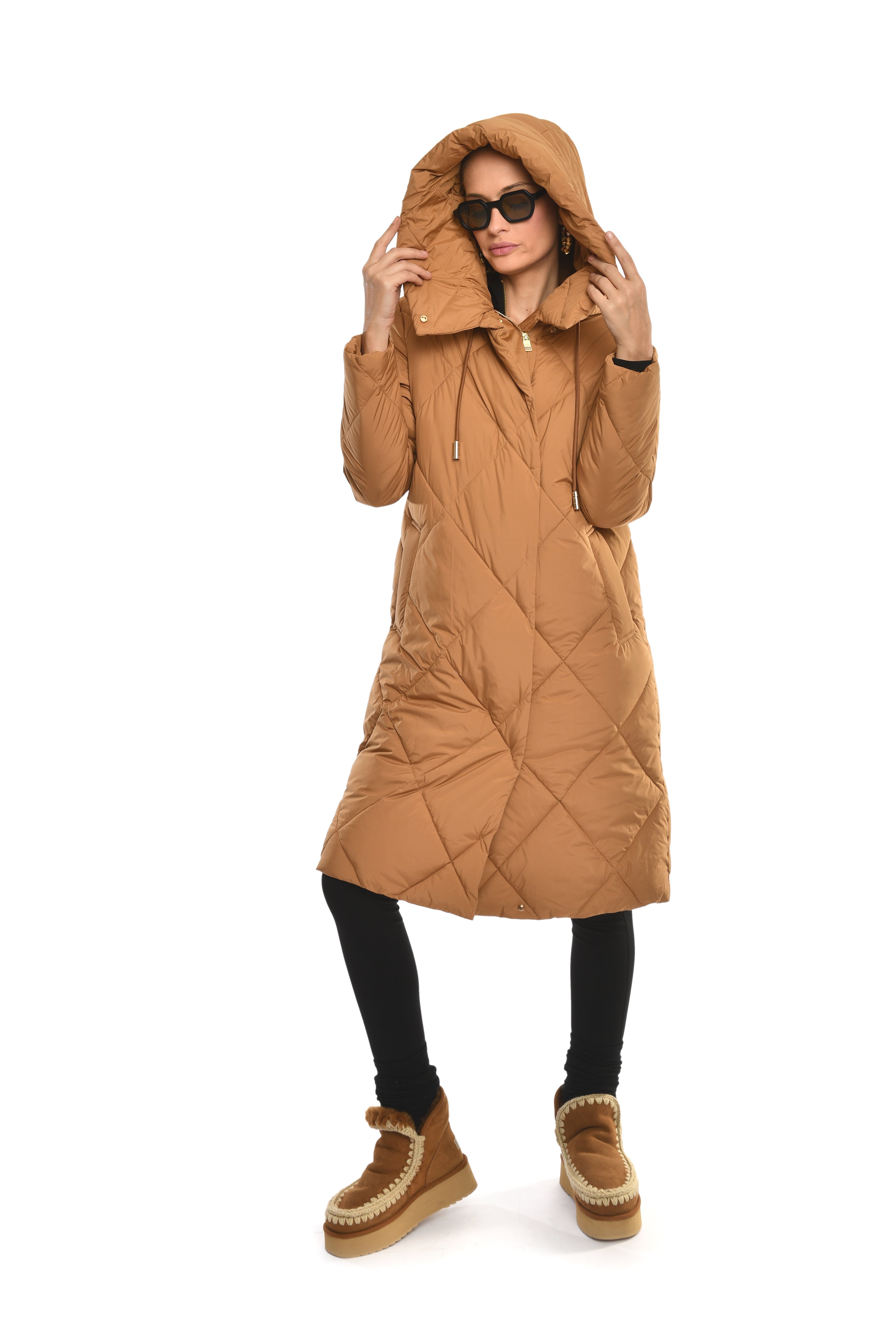Hooded Quilted Coat