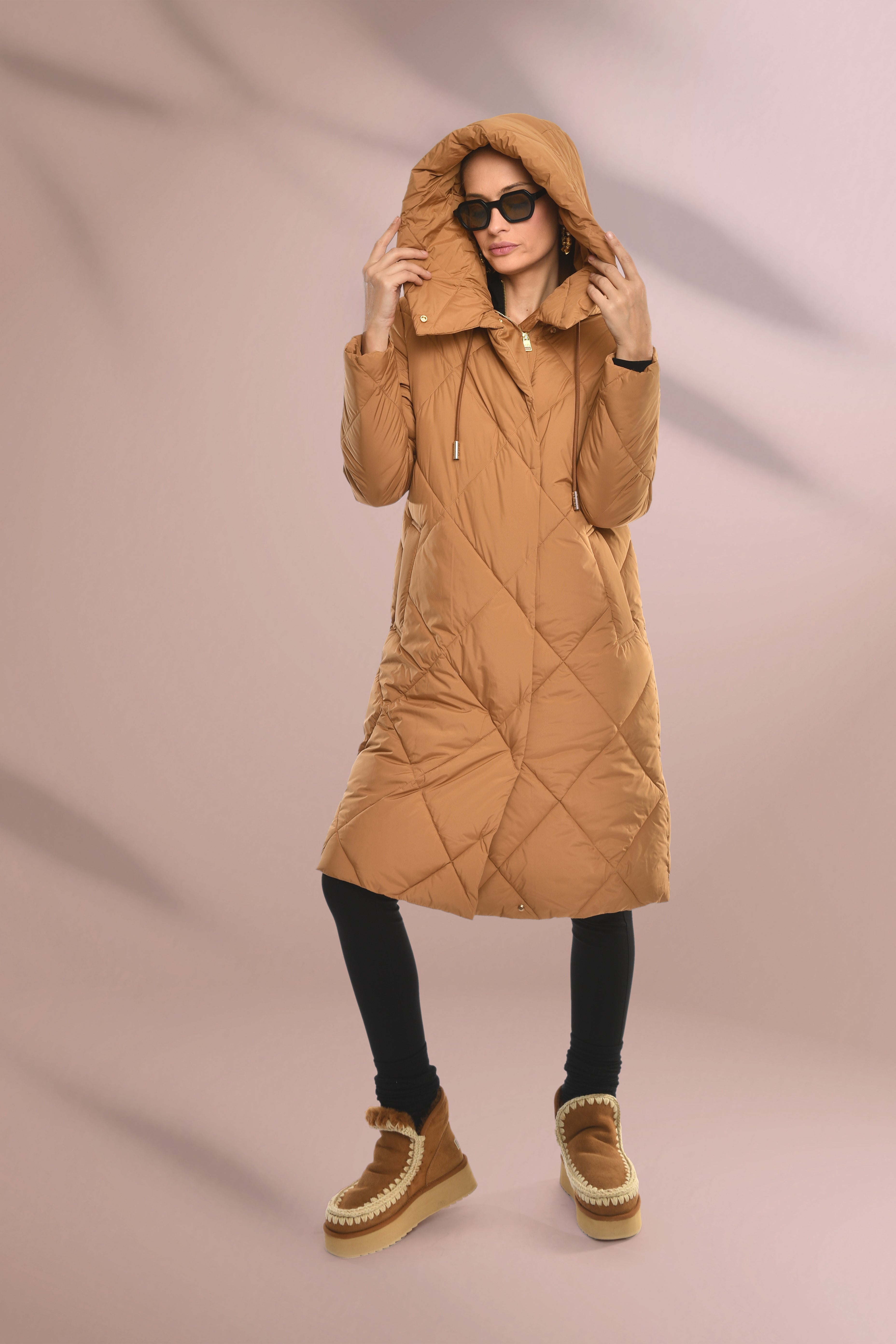 Hooded Quilted Coat