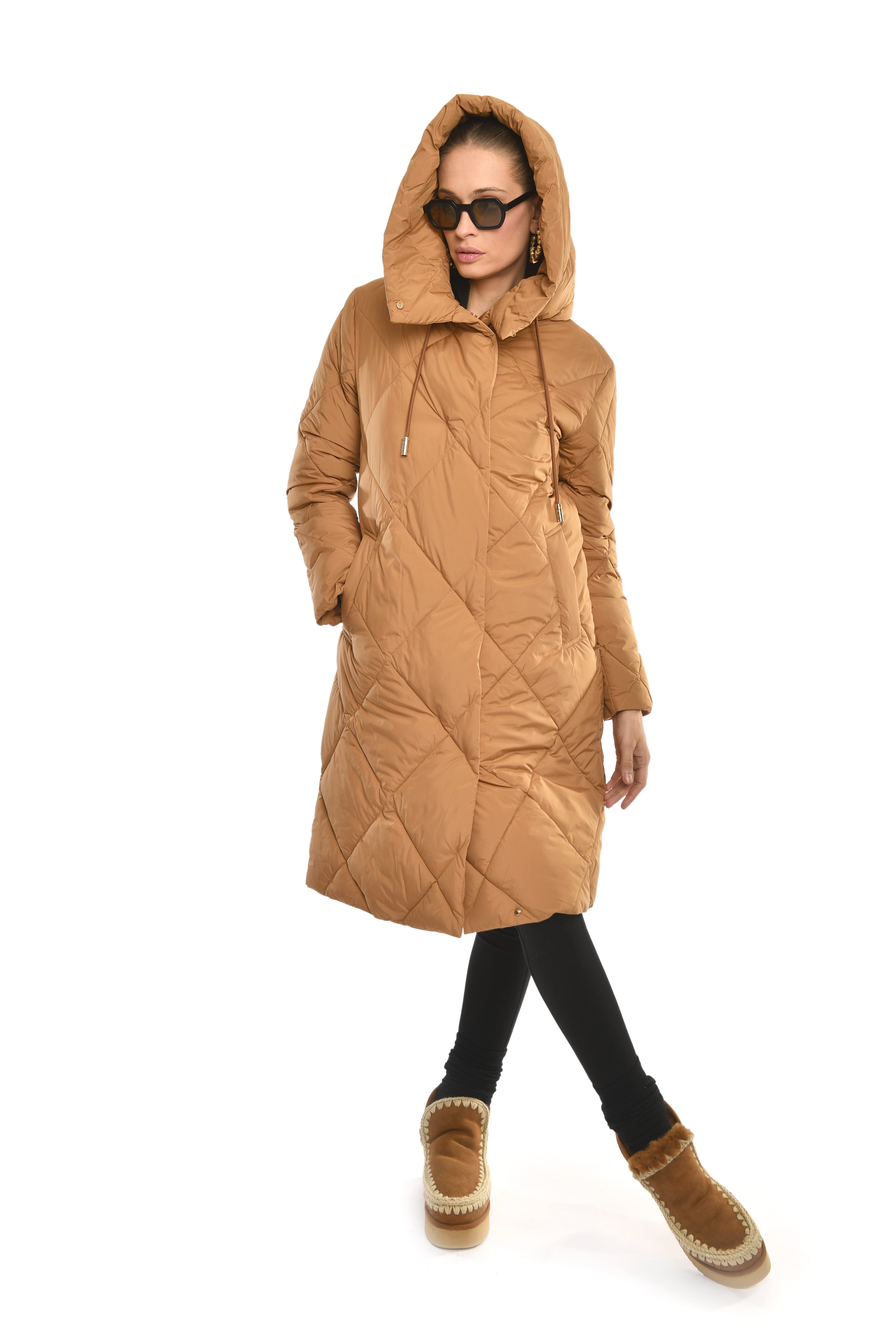 Hooded Quilted Coat