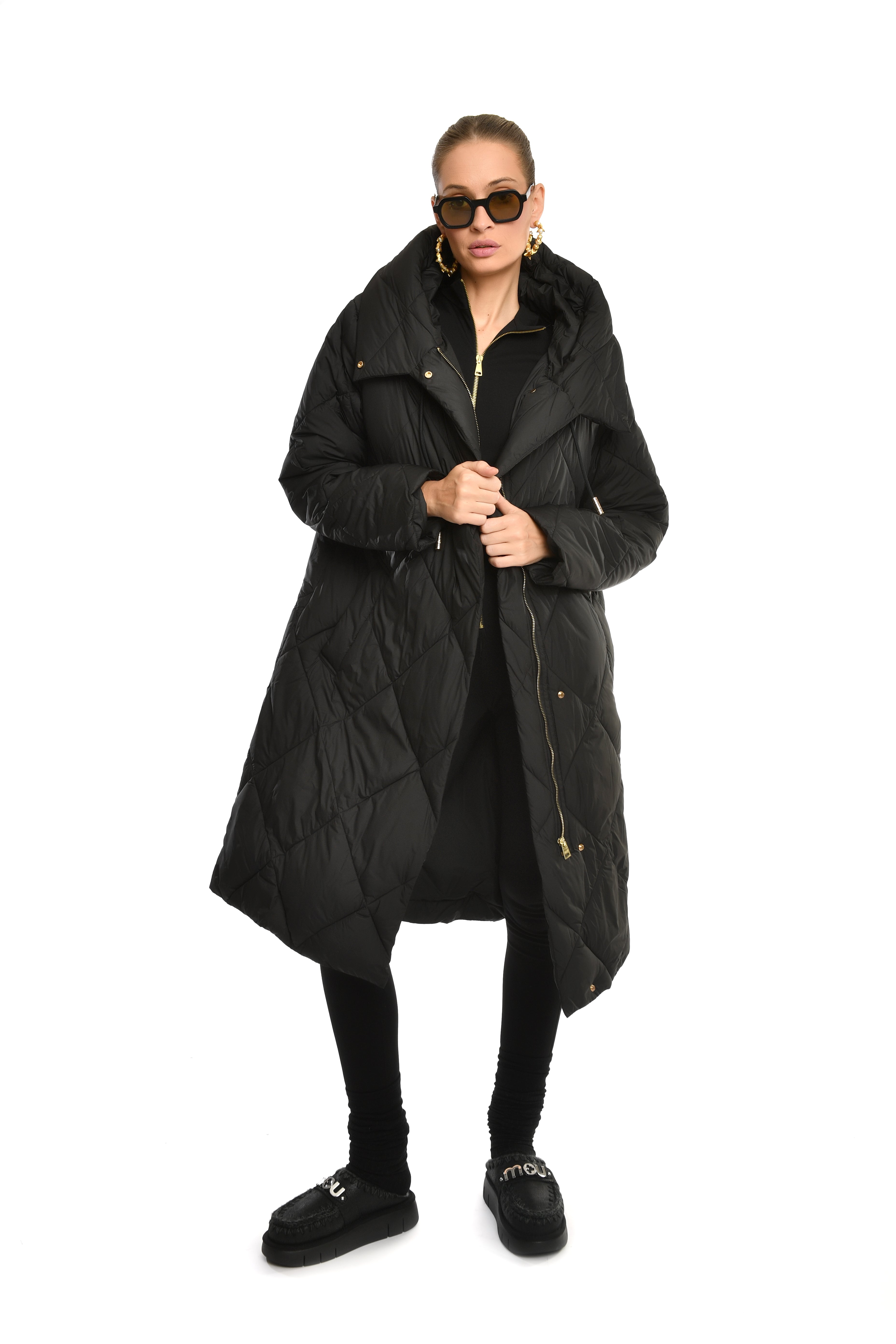 Hooded Quilted Coat