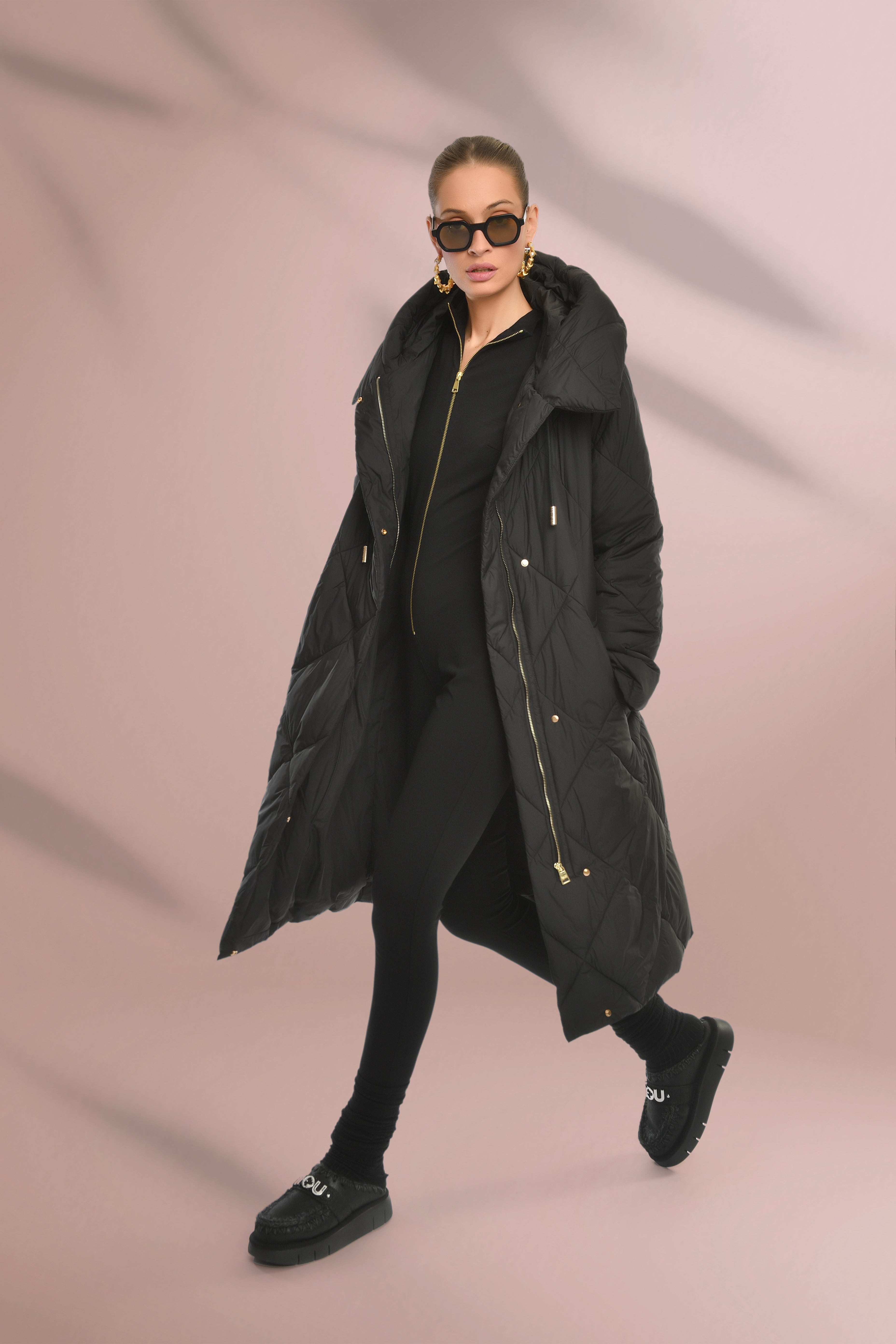Hooded Quilted Coat