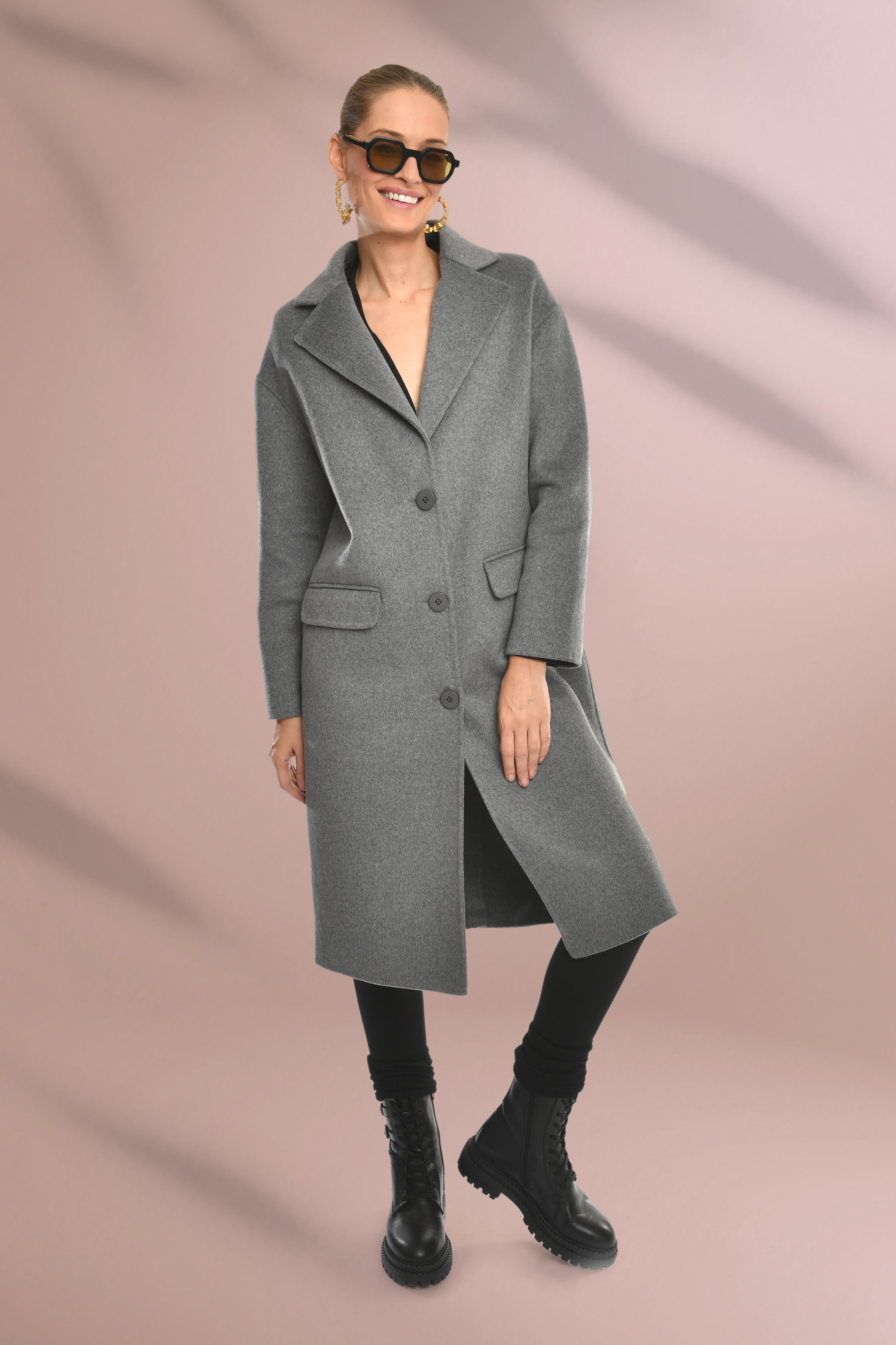 Structured Grey Coat