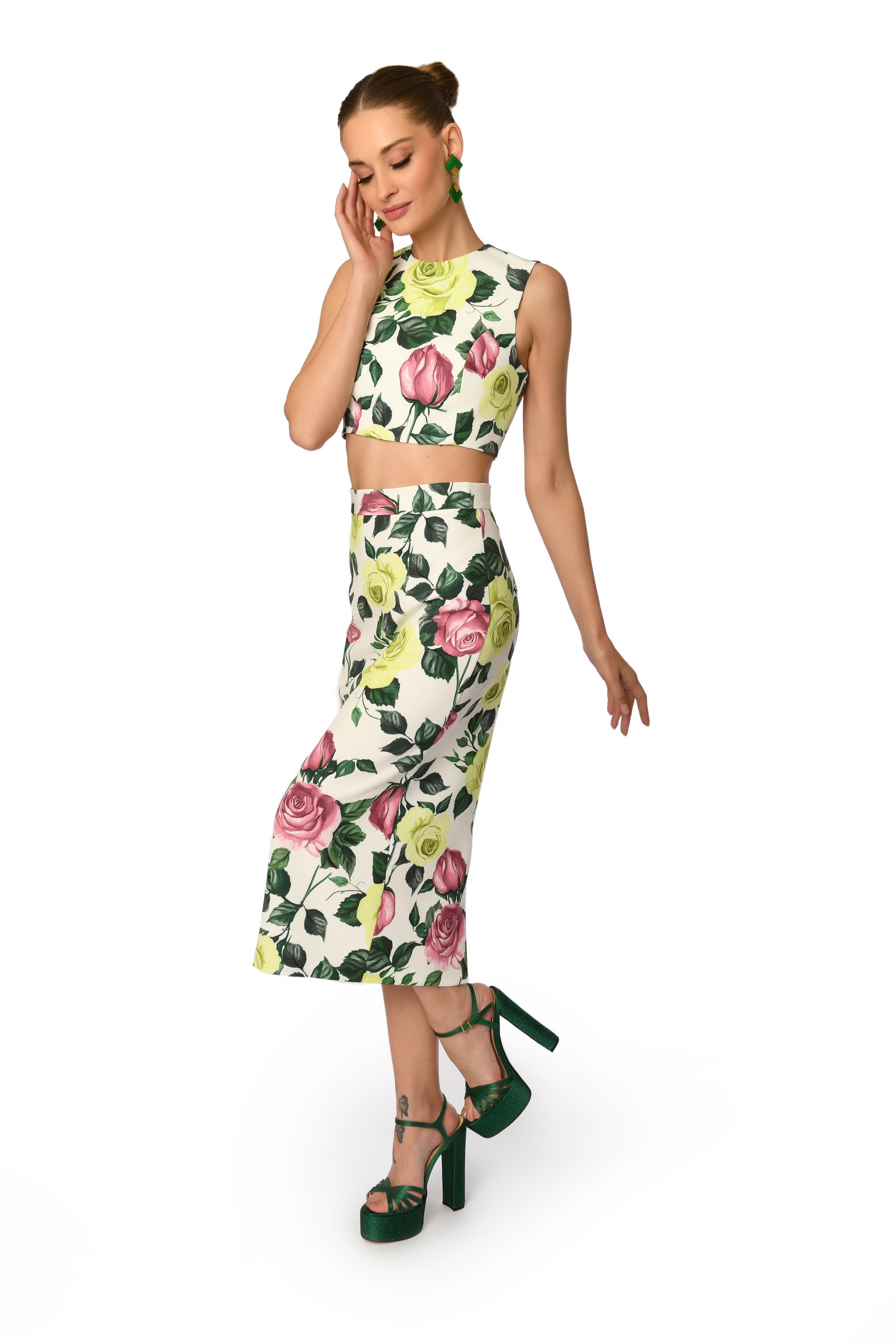 Jardin Floral Crop Top