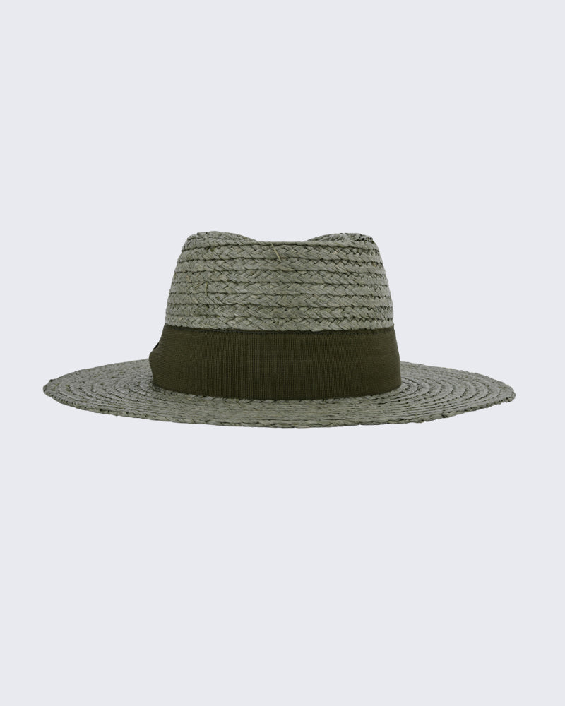 Woven Wide-Brim Hat