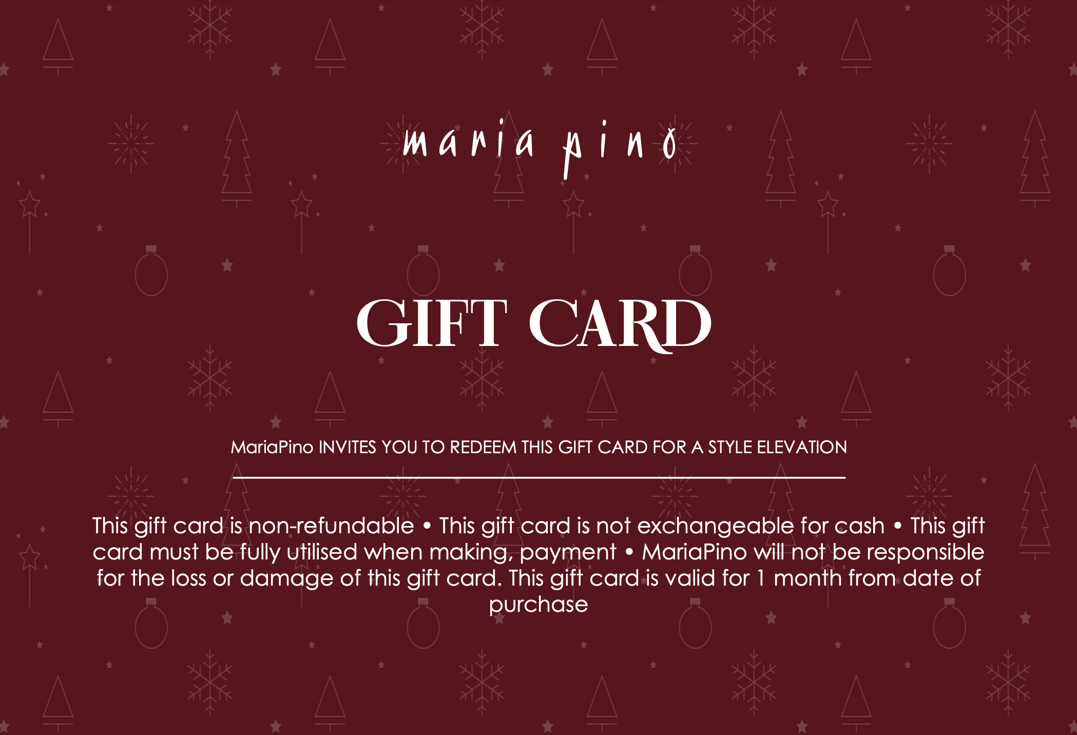 Maria Pino Gift Card