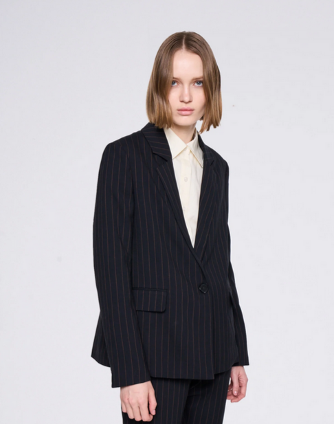 Classic Pinstripe Blazer