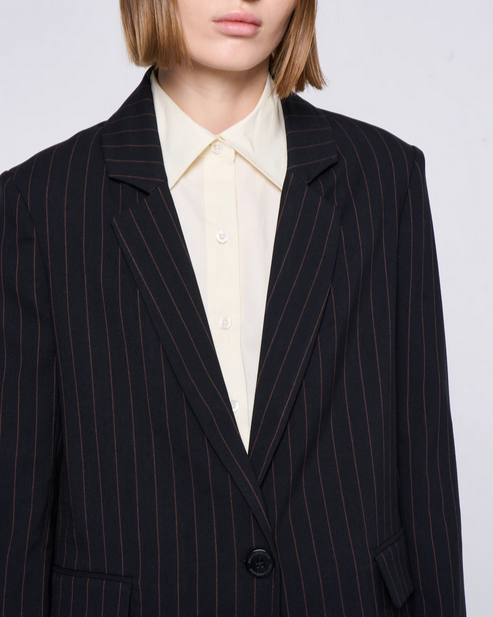 Classic Pinstripe Blazer