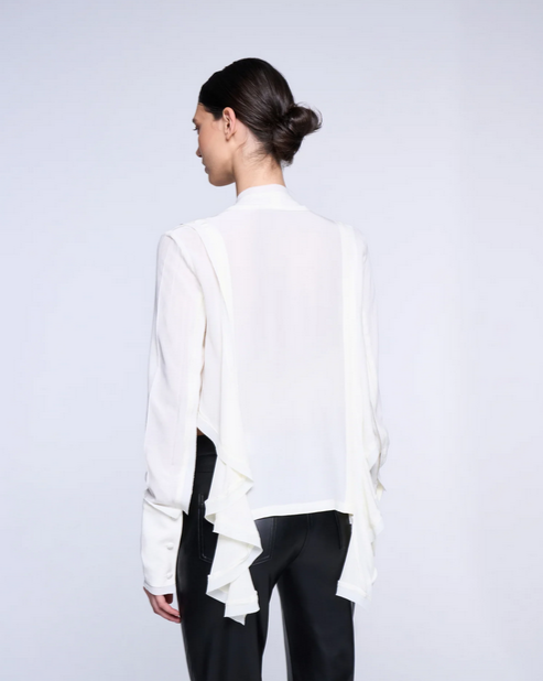 Asymmetrical Layered Design Blouse