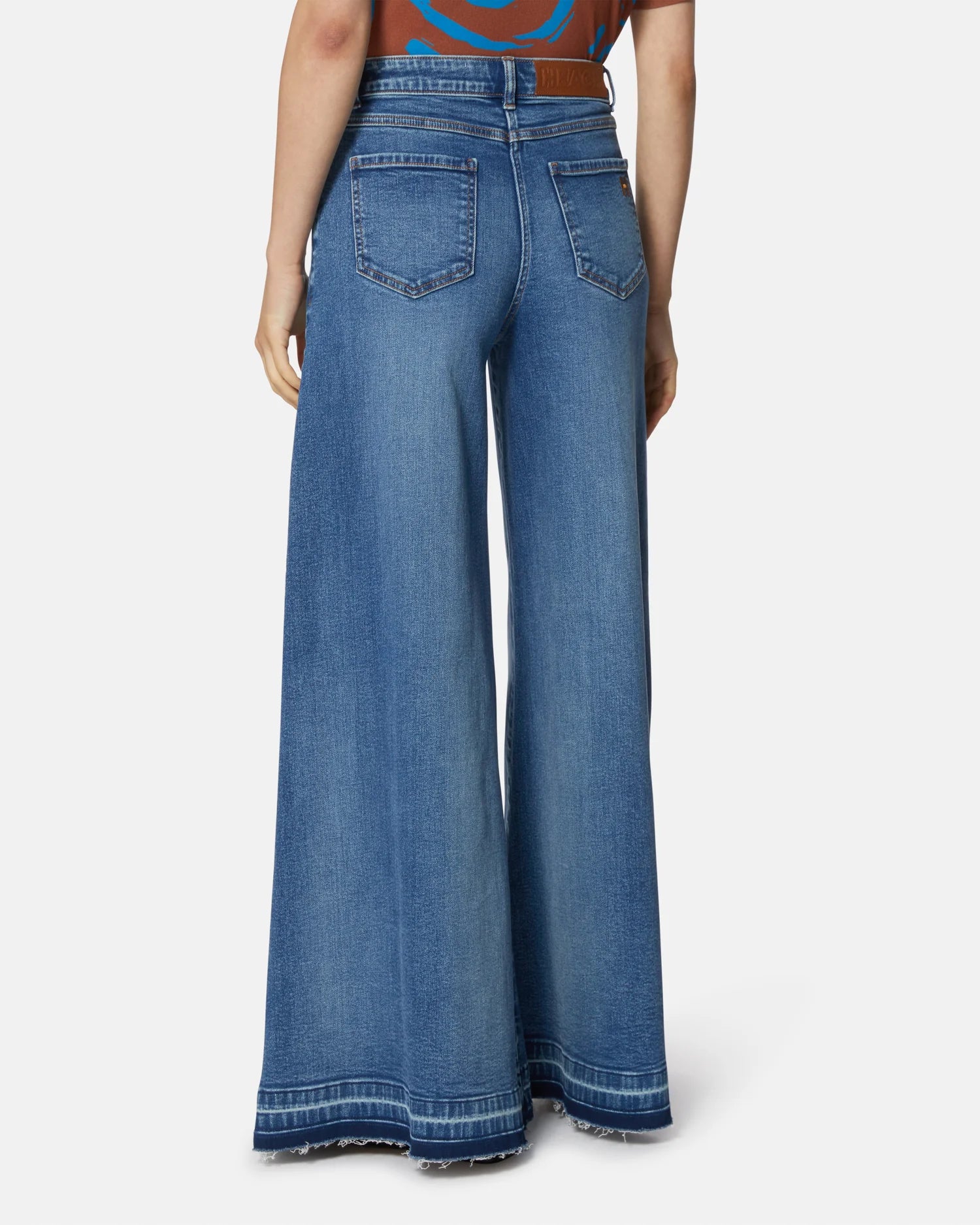 Wide-Leg High-Waisted Denim