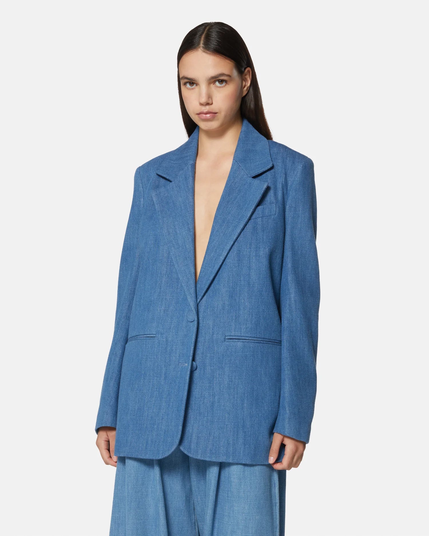 Tailored Denim Blazer