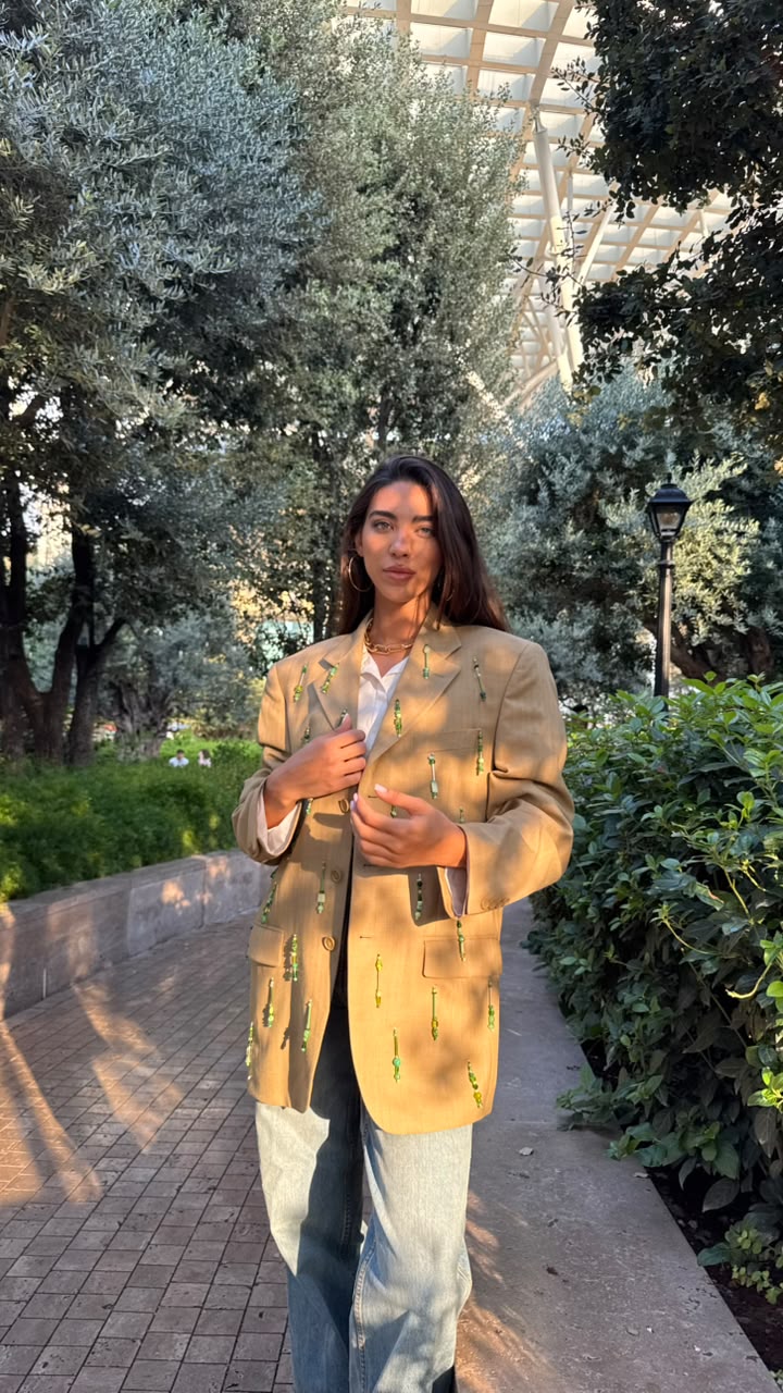 One-of-a-Kind Vintage Embroidered Blazer