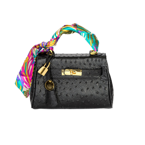 Multicolored Braided Strap Handle Bag