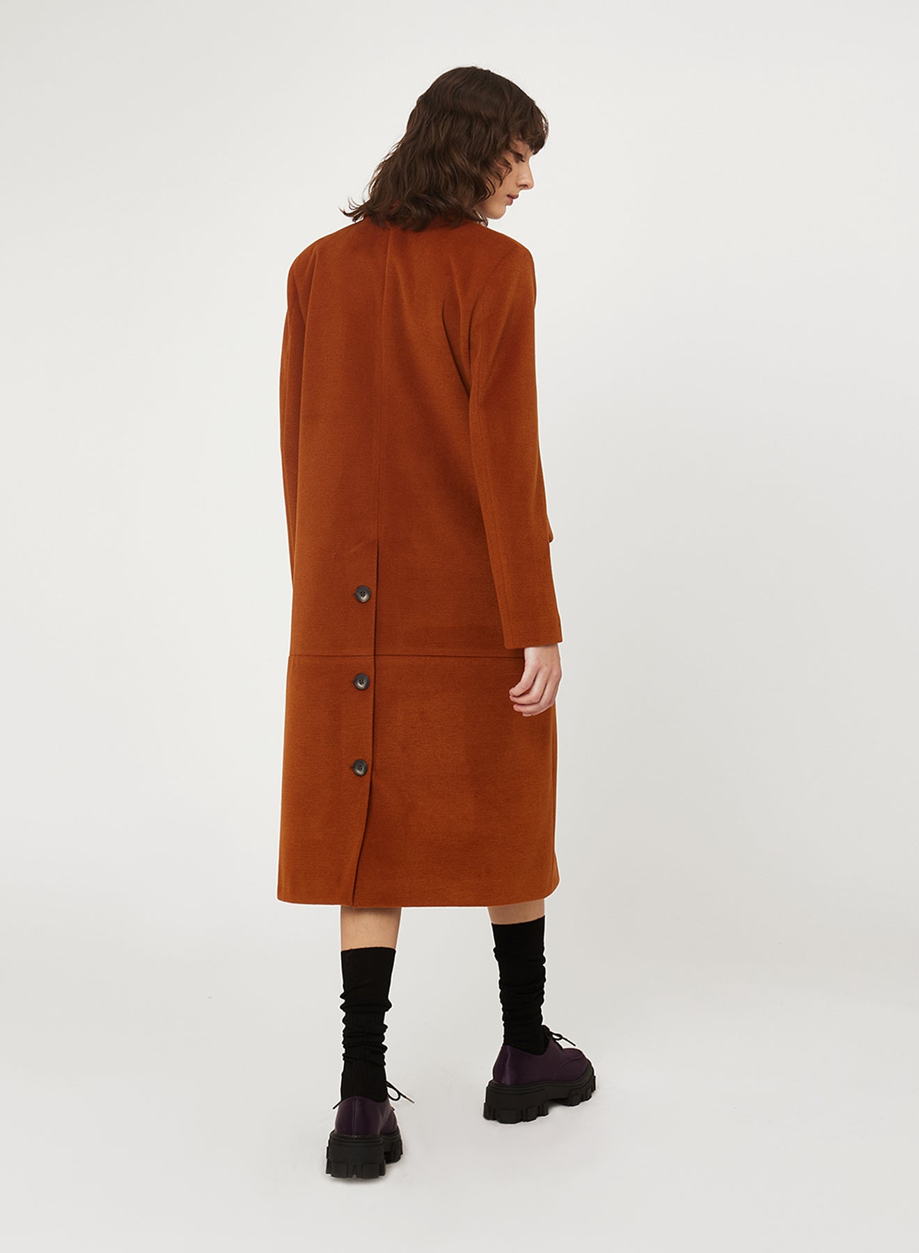 SINGLE-BREASTED OVERSIZE COAT SI/001