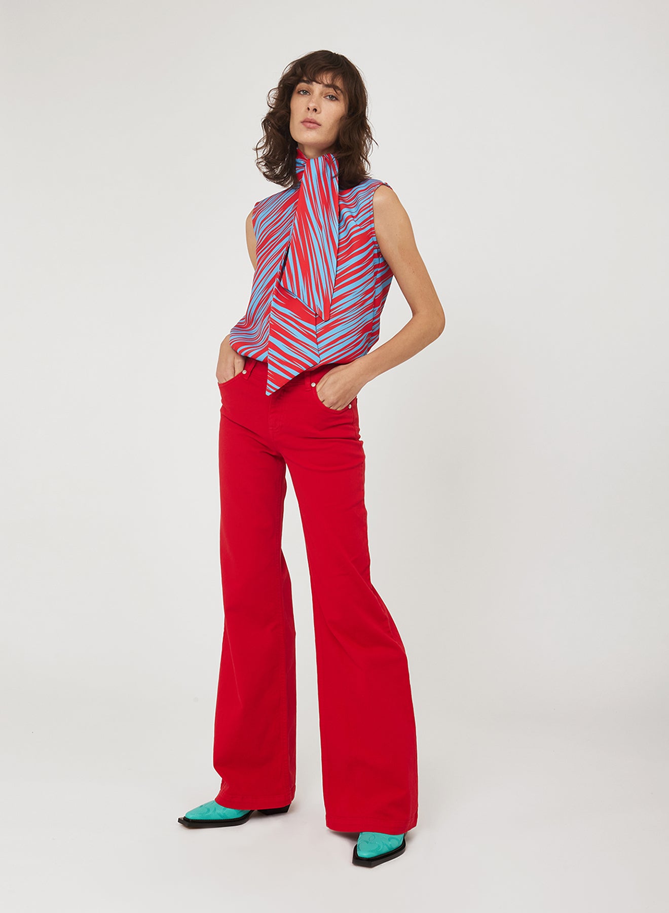 WIDE LEG COLORED JEANS SI/2113