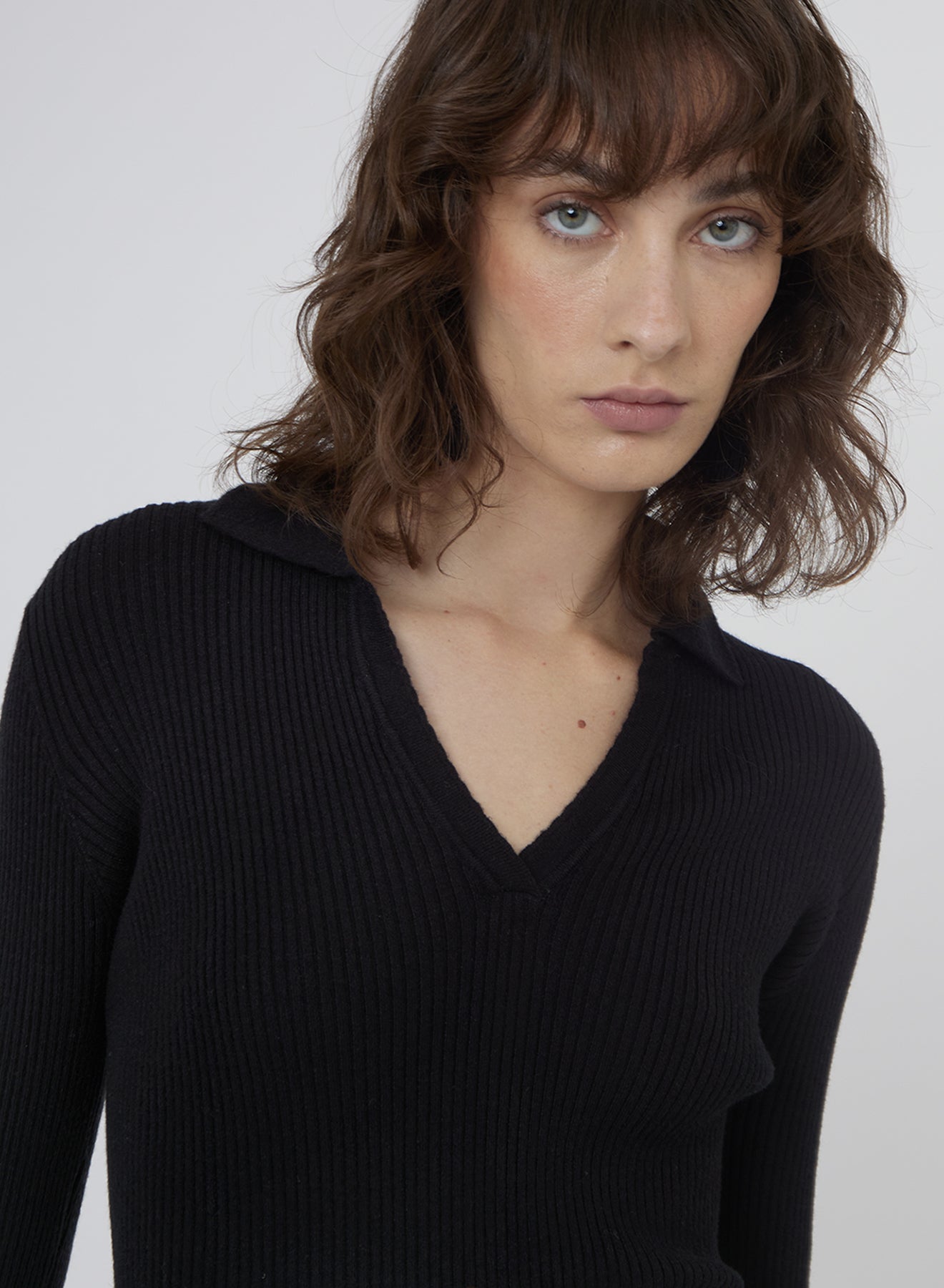 FITTED RIBBED SWEATER SI/2255