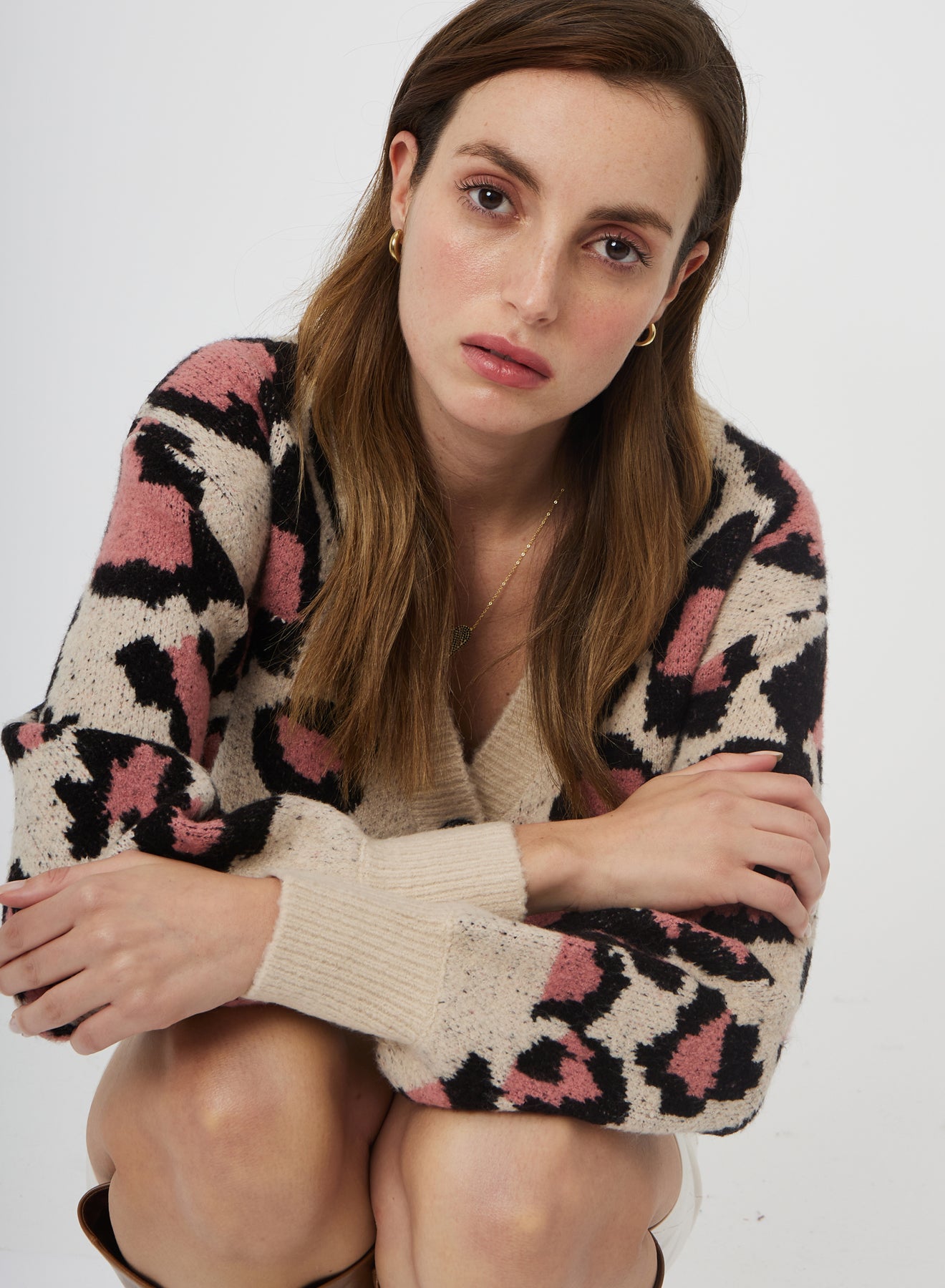 LEOPARD OVER CARDIGAN SI/2101
