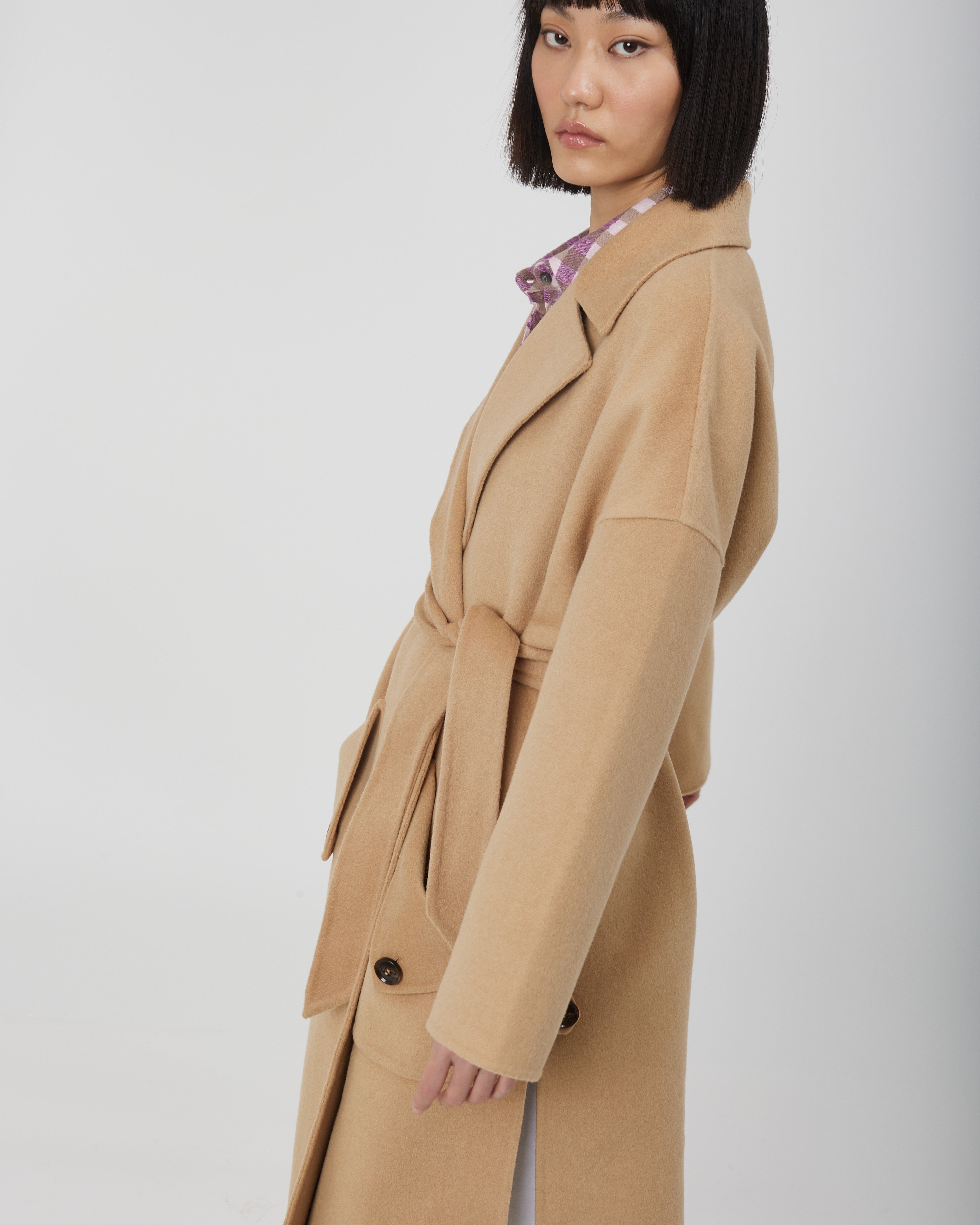 OVER COAT WITH BELT AND POCKETS SI/2199