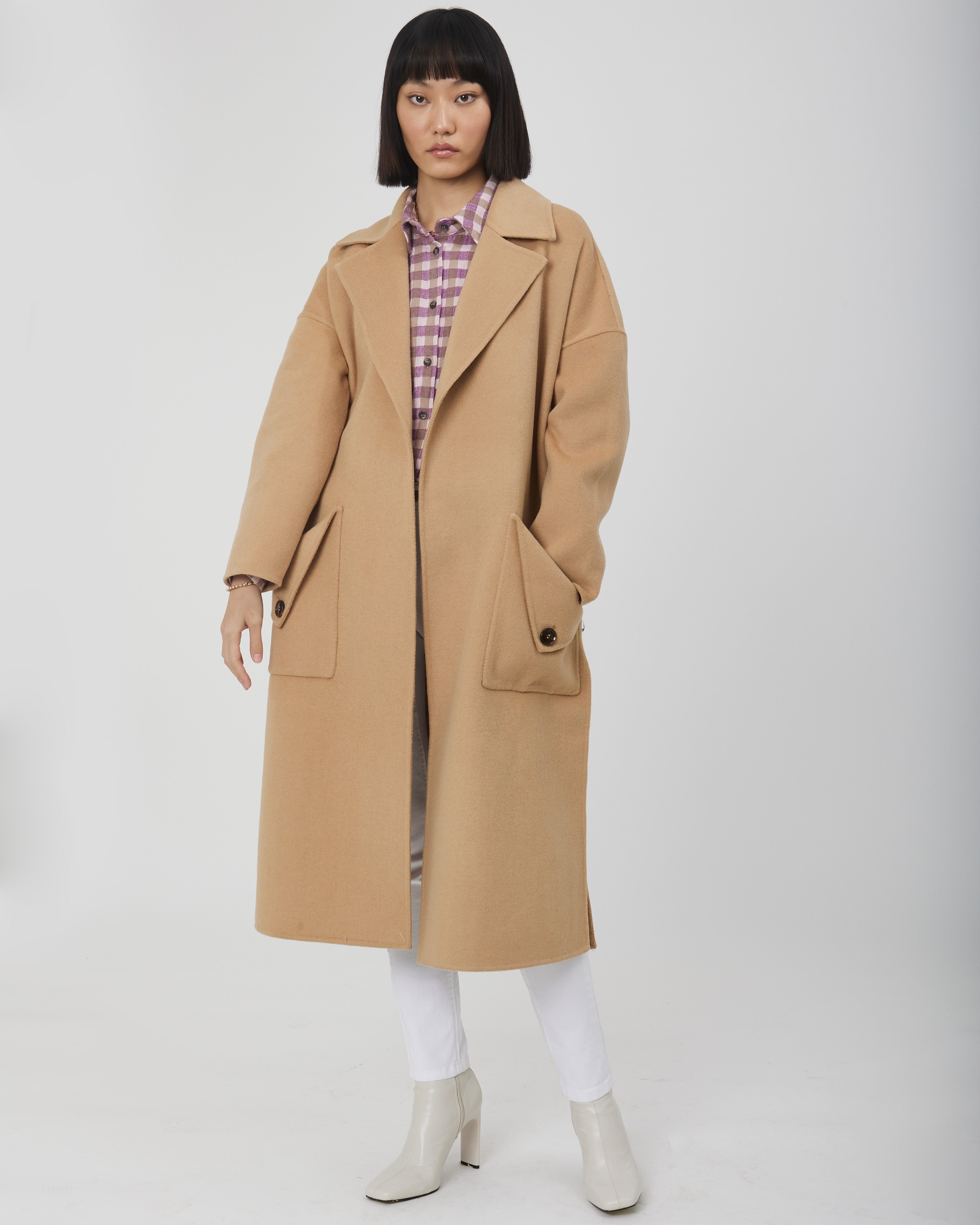 OVER COAT WITH BELT AND POCKETS SI/2199