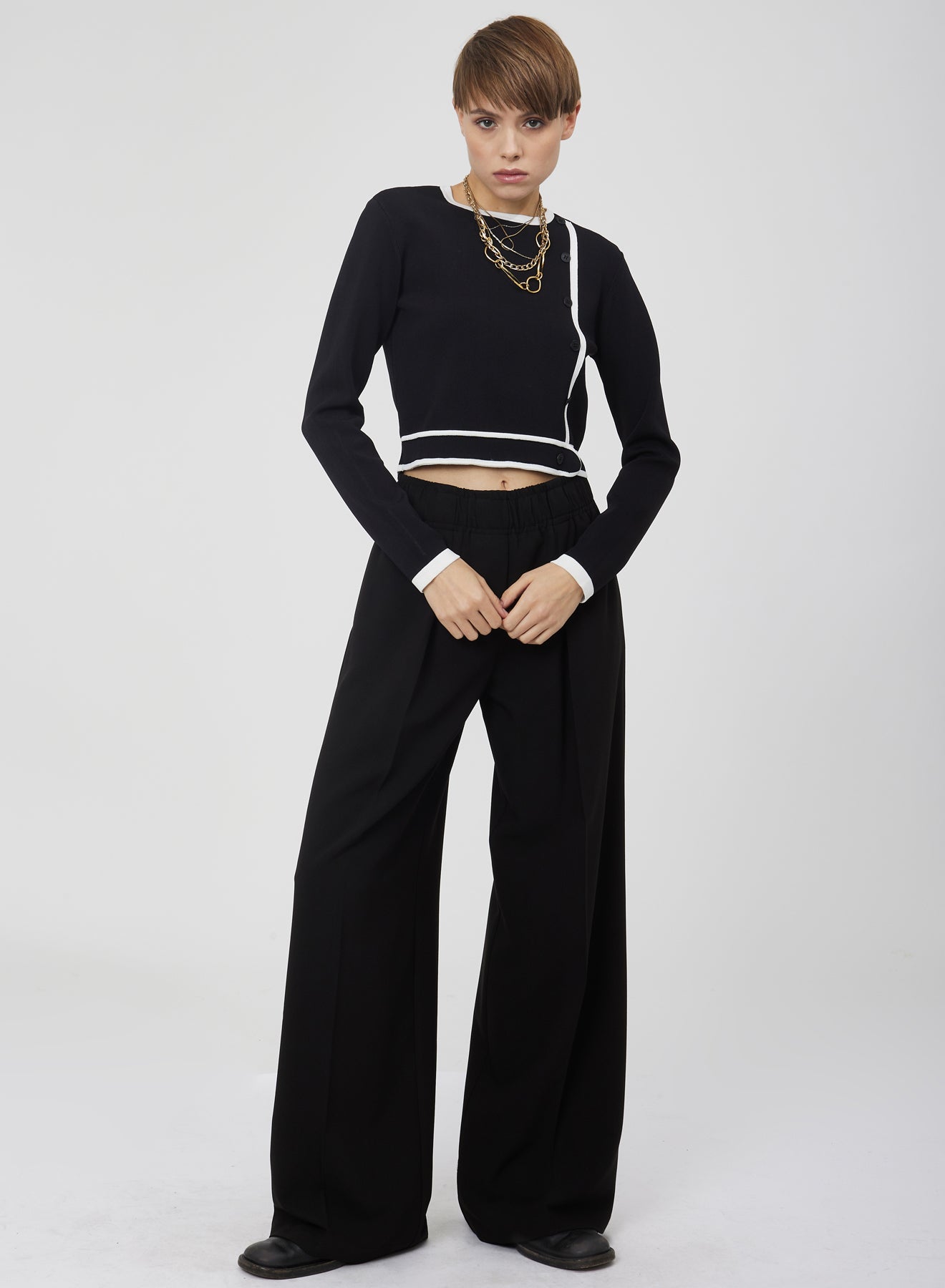 WIDE TROUSERS WITH PLEATS SI/2413