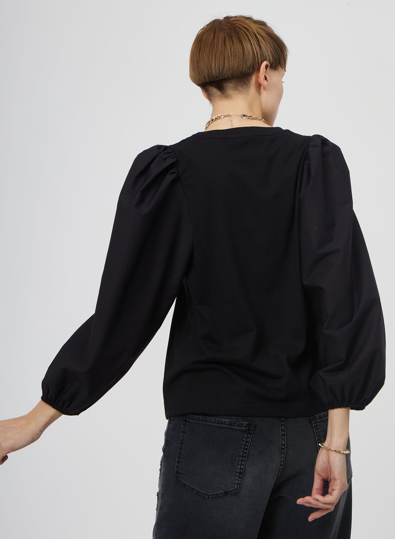 T-SHIRT WITH PUFF SLEEVES SI/2451