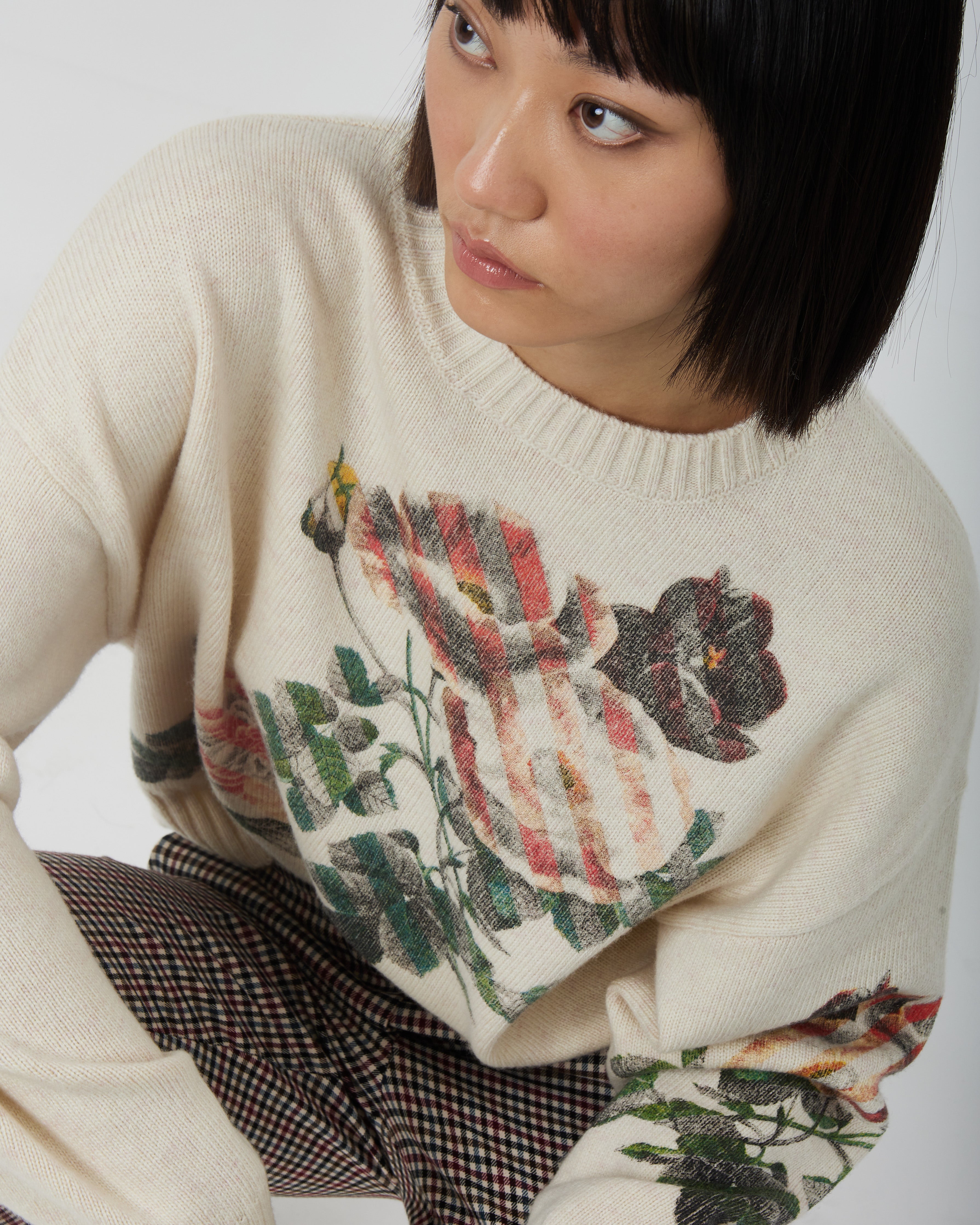 SWEATER WITH DECORATIVE PRINT SI/A483