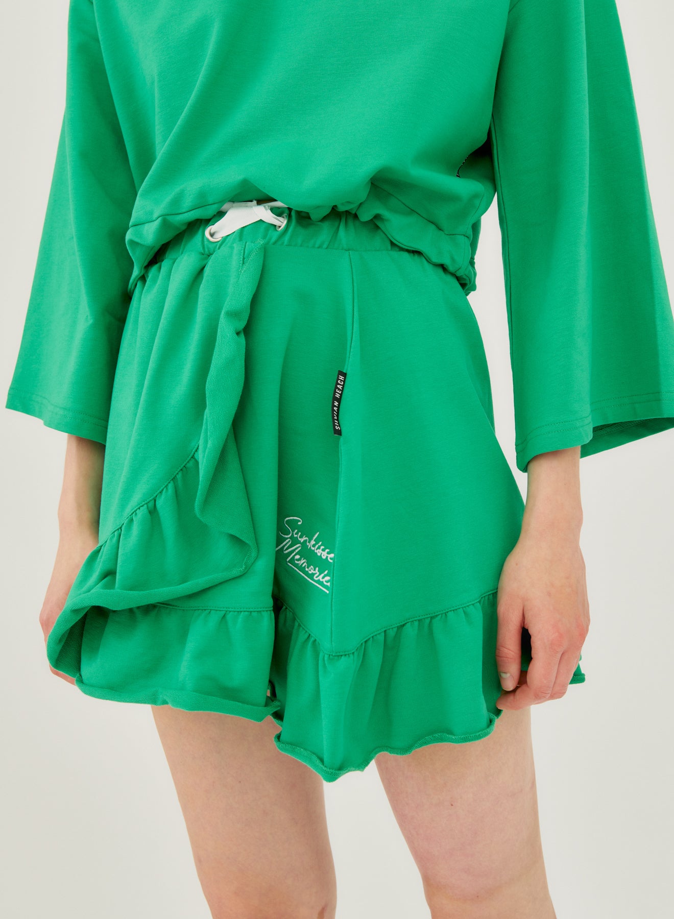 Miniskirt In Jumpsuit With Ruffles Si/2363