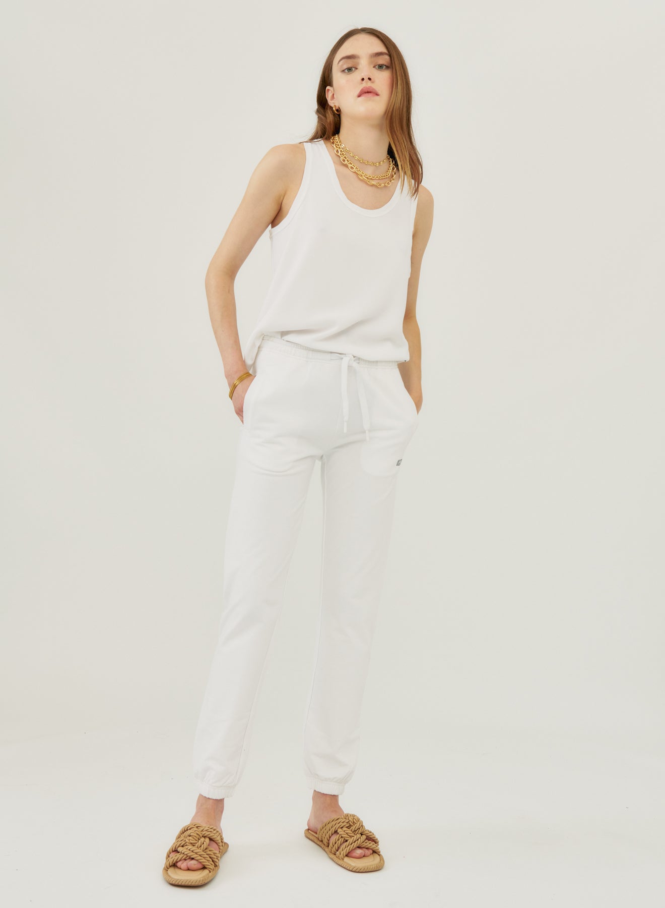 Basic Crewneck Tank Top Si/2470 - Maria Pino