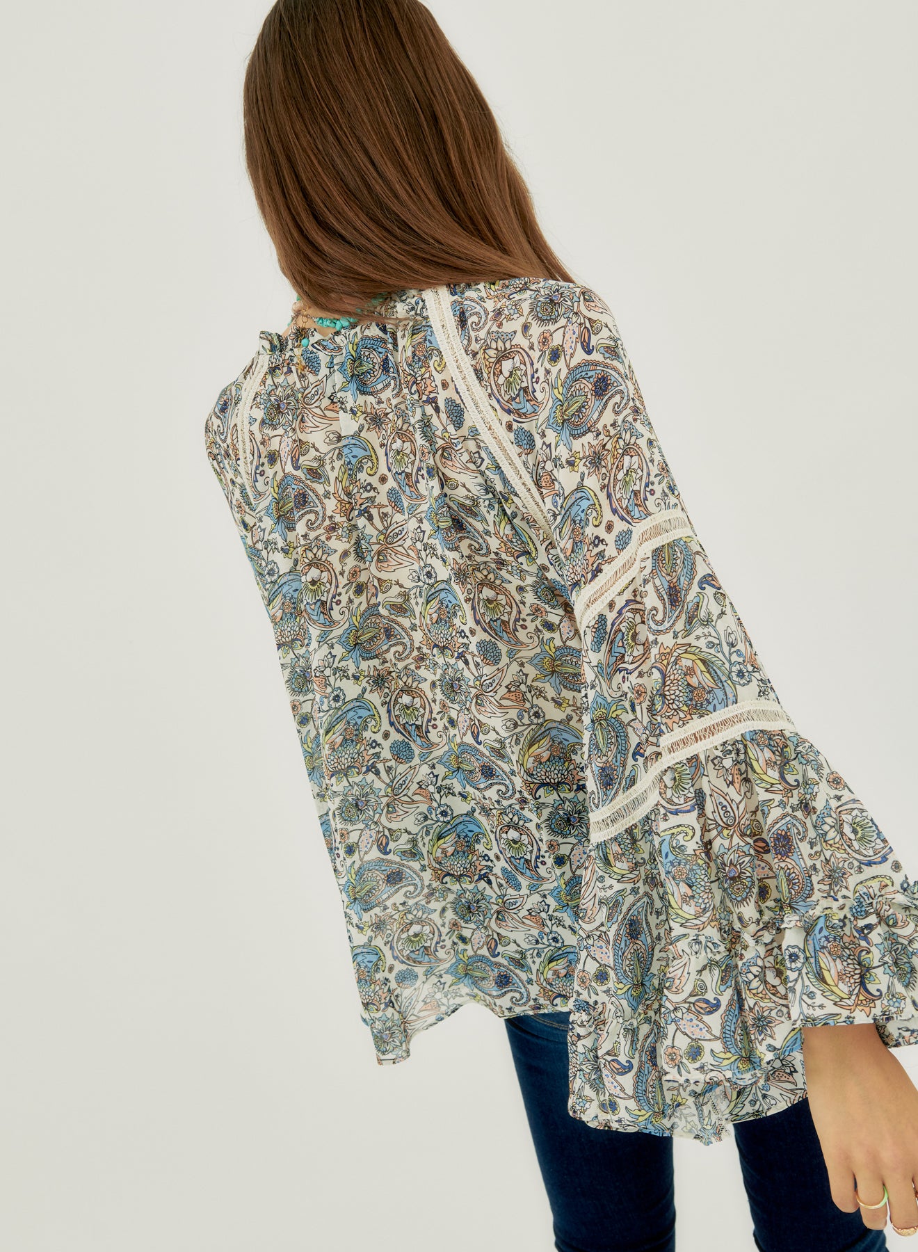 Blouse With Paisley Print Si/2565 - Maria Pino