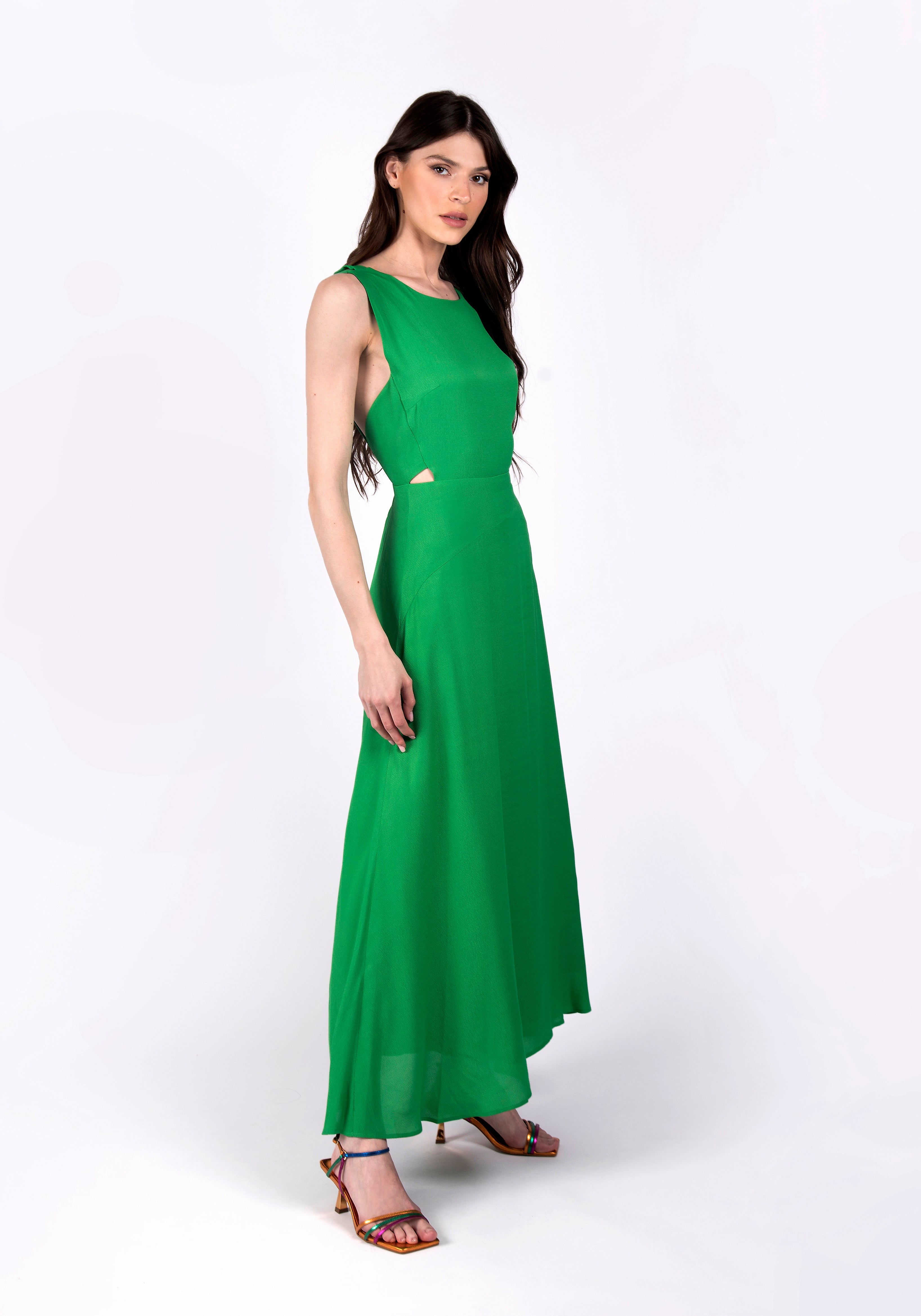 Long Dress With Neckline On The Back Si/2471